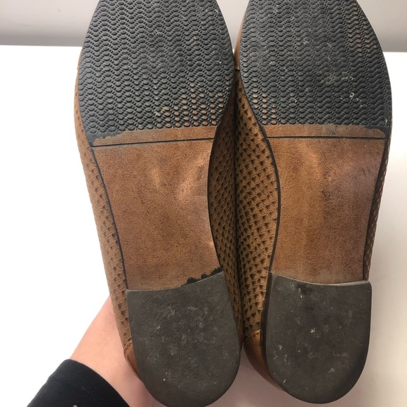 Columbian Leather Loafers Cognac Brown, size 6 - Picture 8 of 10